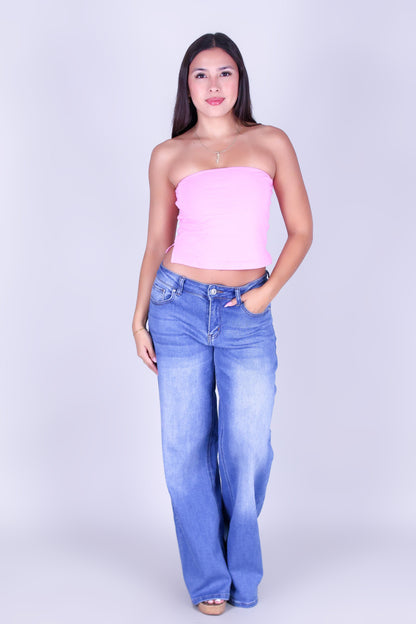 BARE SUMMER CROP TUBE TOP