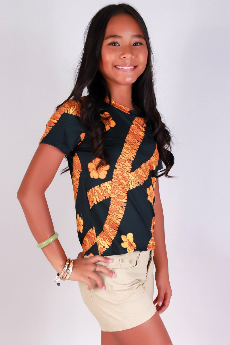 Jeans Warehouse Hawaii - S/S PRINT 7-16 - ILIMA TEE | KIDS SIZE 7-16 | By LUZ