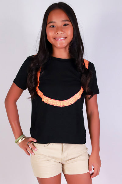 Jeans Warehouse Hawaii - S/S PRINT 7-16 - ILIMA LEI TEE | KIDS SIZE 7-16 | By LUZ