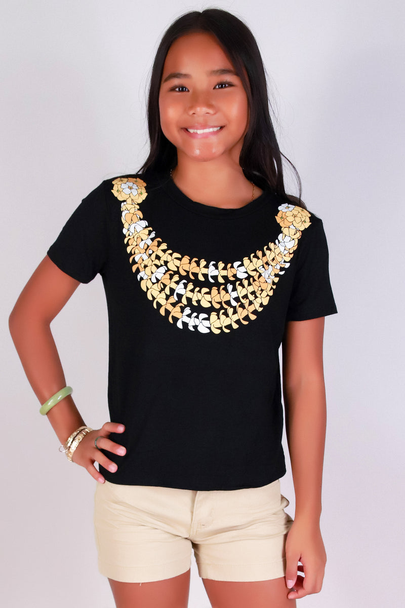 Jeans Warehouse Hawaii - S/S PRINT 7-16 - HAPA PUAKENIKENI TEE | KIDS SIZE 7-16 | By LUZ