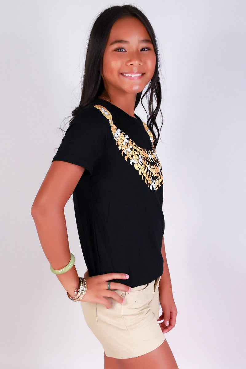 Jeans Warehouse Hawaii - S/S PRINT 7-16 - HAPA PUAKENIKENI TEE | KIDS SIZE 7-16 | By LUZ