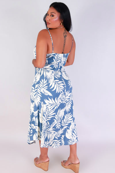 Jeans Warehouse Hawaii - PLUS PLUS WOVEN PRINT DRESSES - LEAF IT BE DRESS | By ZENOBIA