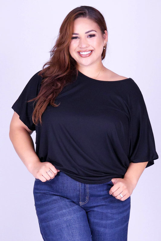 NOT NOW SUSAN DOLMAN TOP