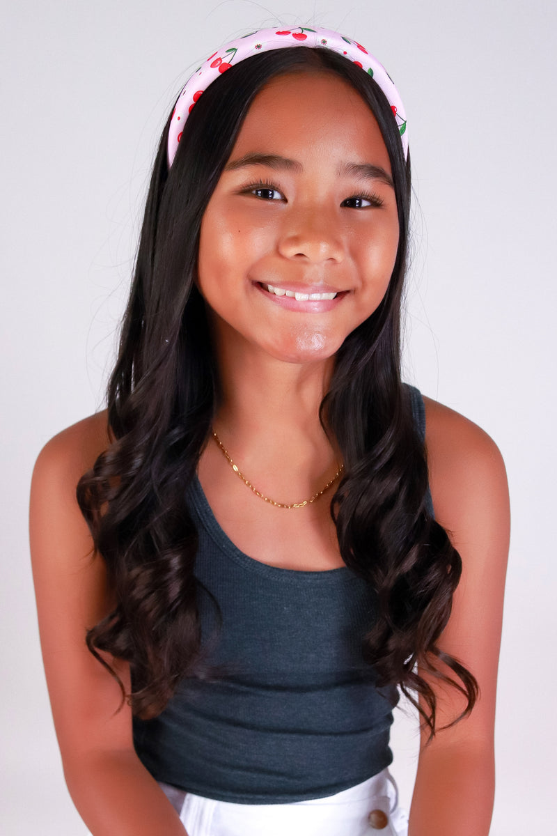 Jeans Warehouse Hawaii - KIDS HAIR - CHERRY CRUSH HEADBAND | By RJ IMPORTS
