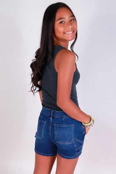 Jeans Warehouse Hawaii - DENIM SHORTS 7-16 - DENIM DARLIN' SHORTS | By YMI JEANS