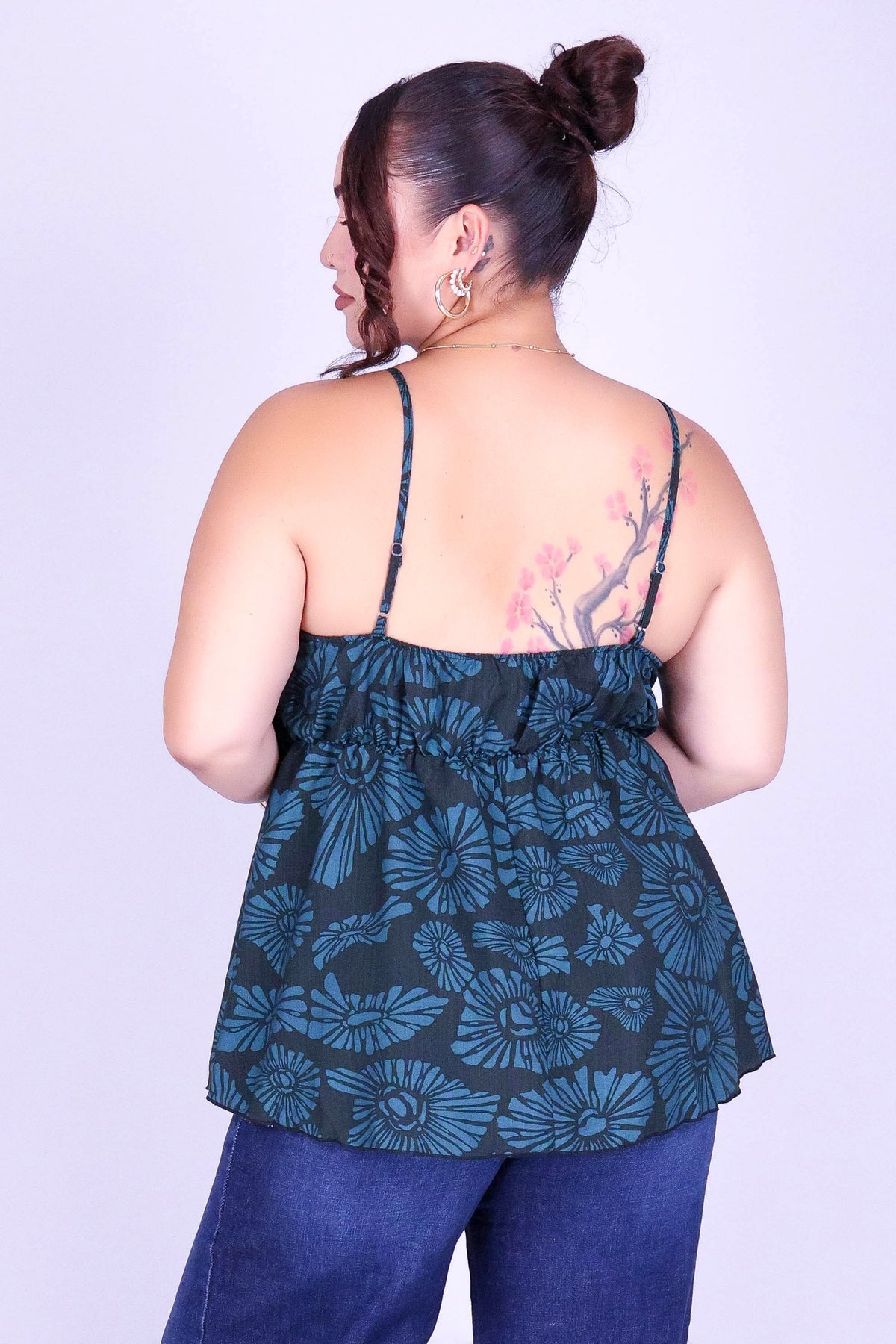 ISLAND OPIHI SHELLS PEPLUM TOP