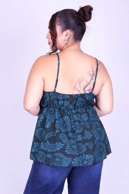 ISLAND OPIHI SHELLS PEPLUM TOP