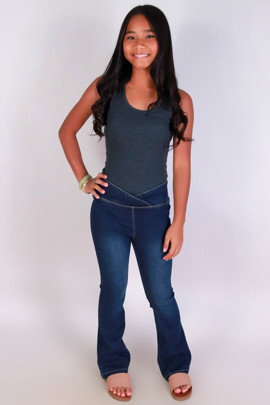 BLUSH FLARE PANTS | KIDS SIZE 7-16