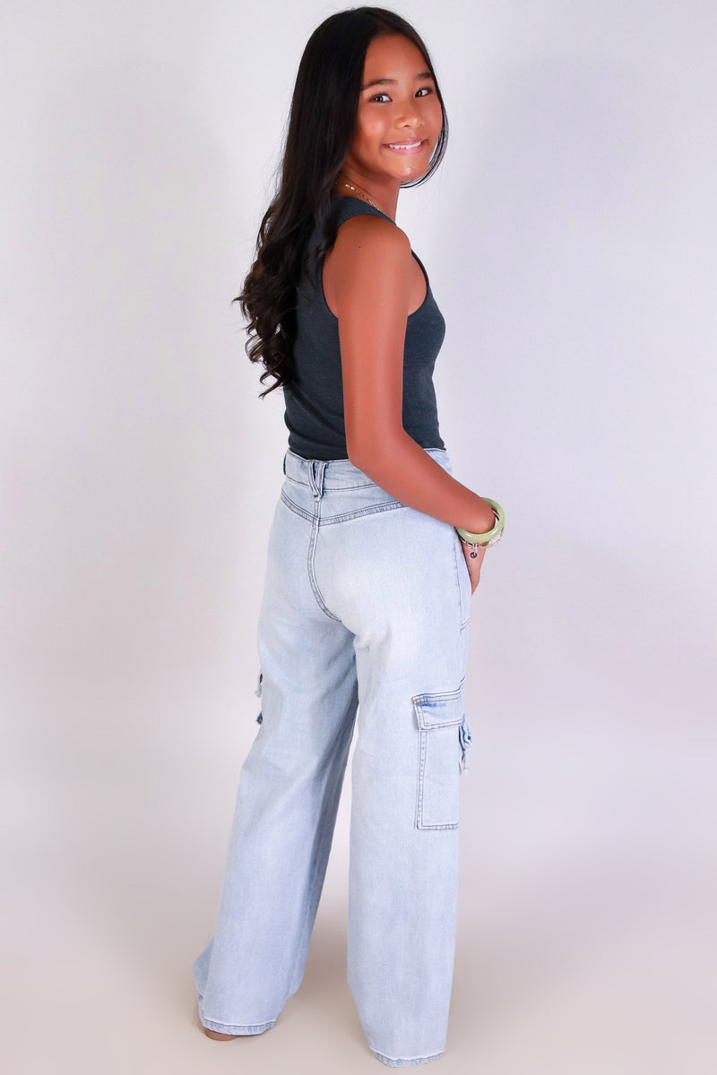 Jeans Warehouse Hawaii - DEN JEAN 7-16 - TIARA CARGO PANTS | KIDS SIZE 7-16 | By ULTIMATE OFFPRICE