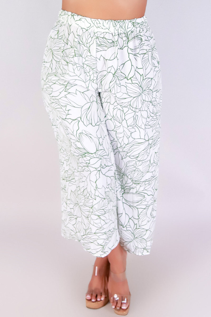 Jeans Warehouse Hawaii - PLUS PRINT WOVEN CAPRI&