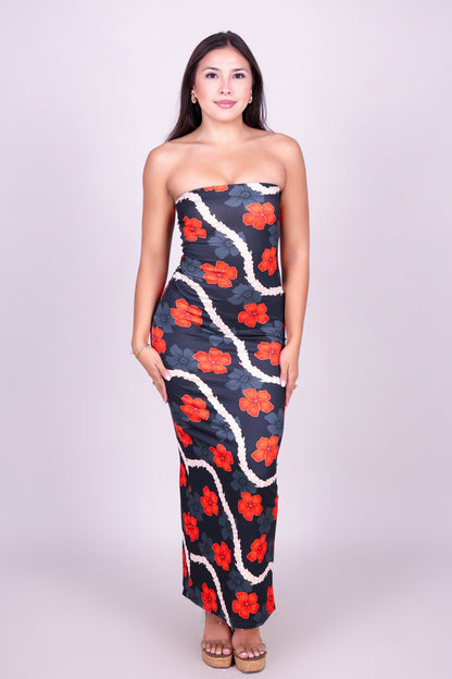 HAU PIKAKE MIDI TUBE DRESS
