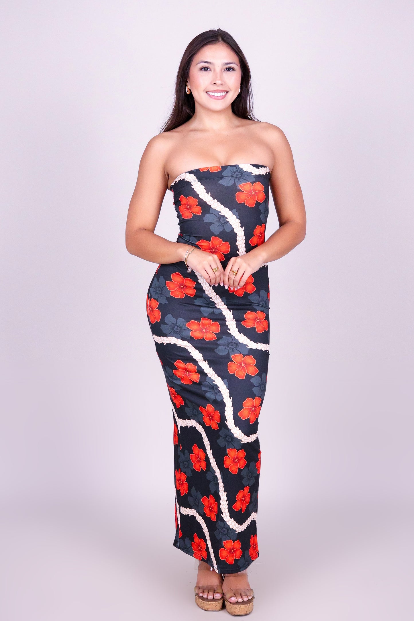 HAU PIKAKE MIDI TUBE DRESS