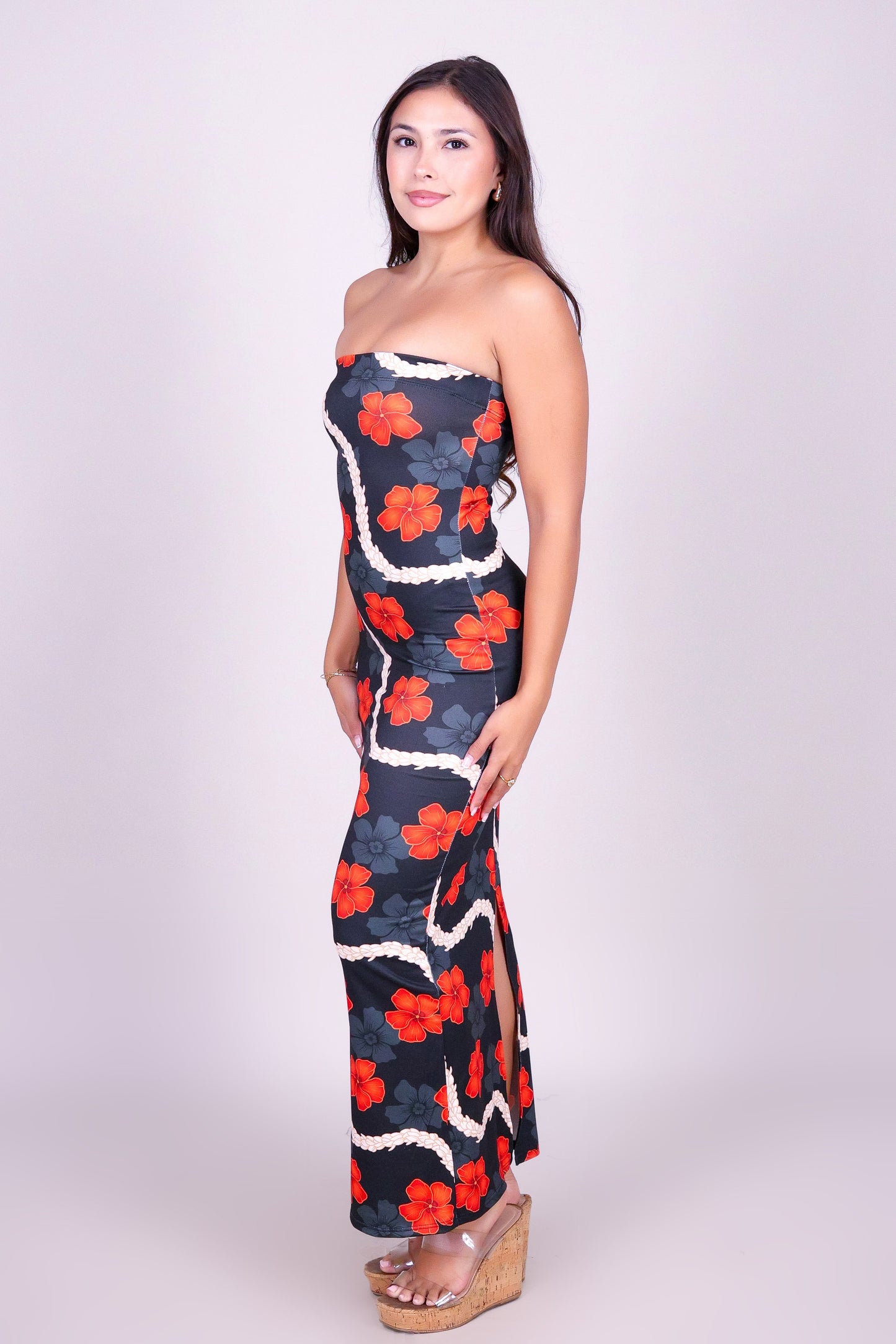 HAU PIKAKE MIDI TUBE DRESS