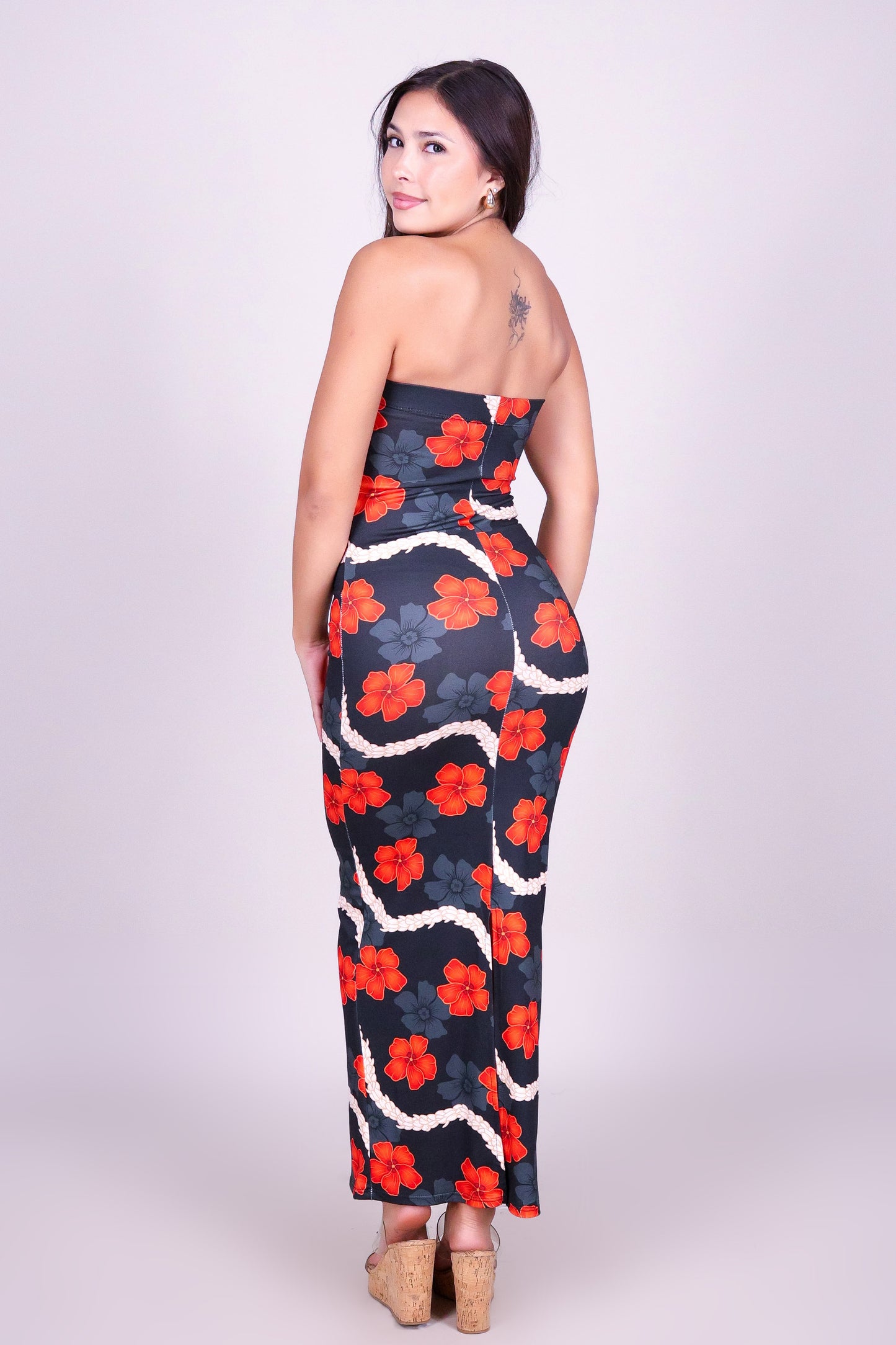 HAU PIKAKE MIDI TUBE DRESS