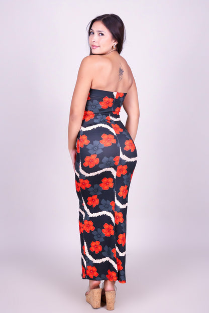 HAU PIKAKE MIDI TUBE DRESS