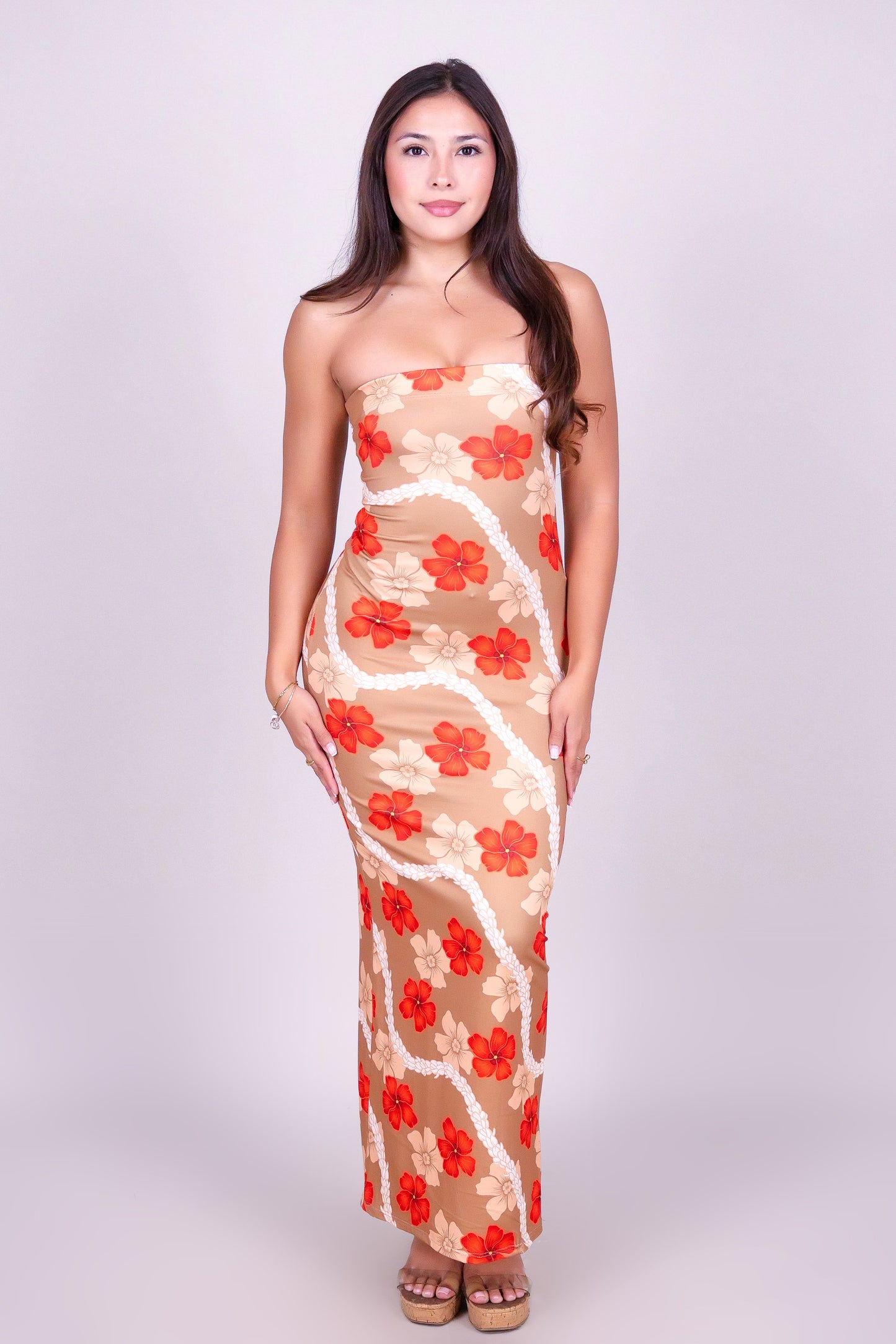 HAU PIKAKE MIDI TUBE DRESS