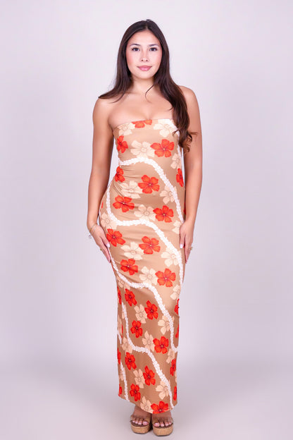 HAU PIKAKE MIDI TUBE DRESS