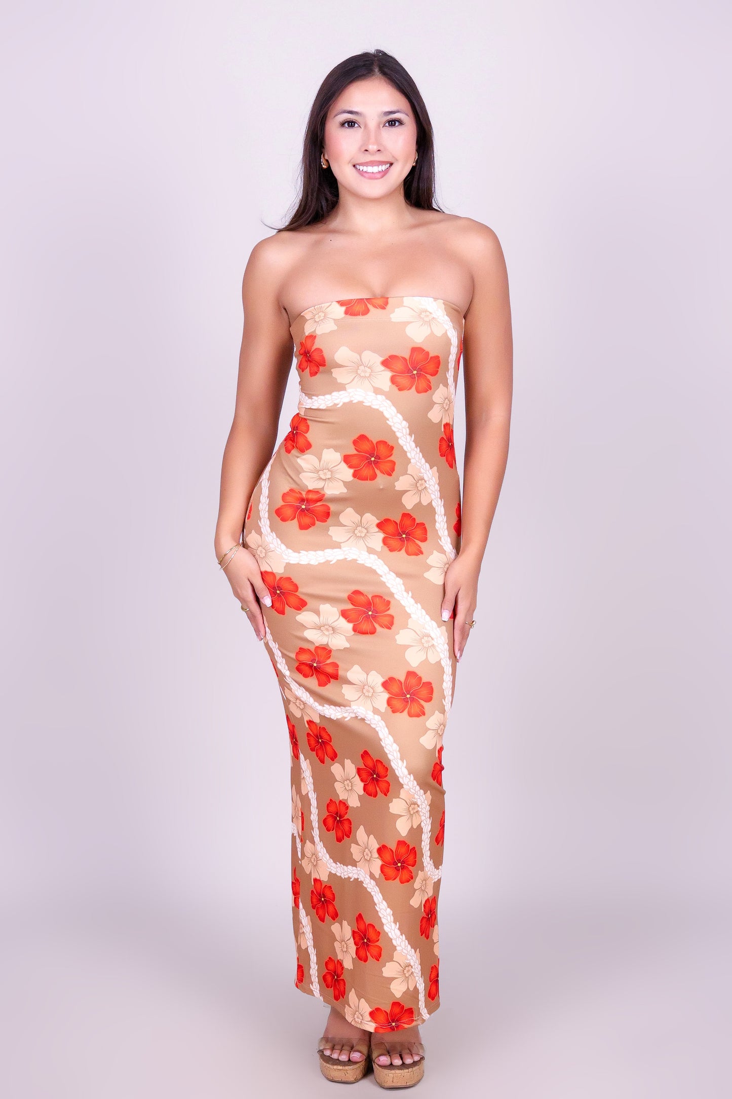 HAU PIKAKE MIDI TUBE DRESS