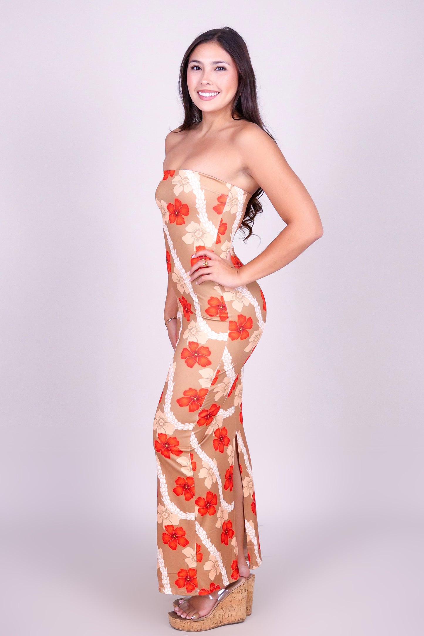 HAU PIKAKE MIDI TUBE DRESS