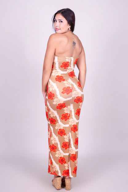 HAU PIKAKE MIDI TUBE DRESS