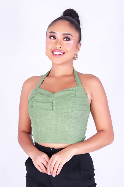 SUNSET HALTER TOP