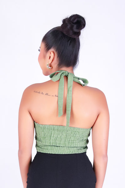 SUNSET HALTER TOP