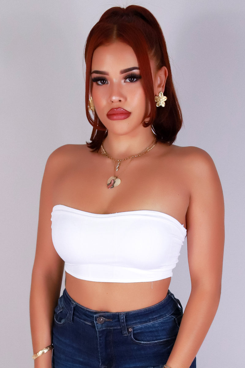 Jeans Warehouse Hawaii - SL CASUAL SOLID - BARE BLUSH TUBE TOP | By ZENANA (KC EXCLUSIVE,INC