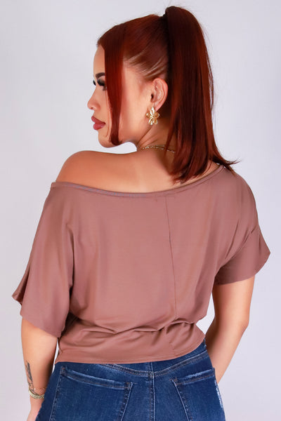 Jeans Warehouse Hawaii - S/S SCREEN - HIBISCUS OFF SHOULDER TOP | By LUZ