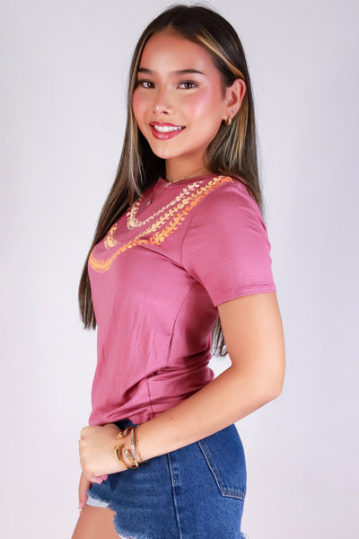 Jeans Warehouse Hawaii - S/S SCREEN - PUAKENIKENI 3 STRAND LEI TEE | By LUZ