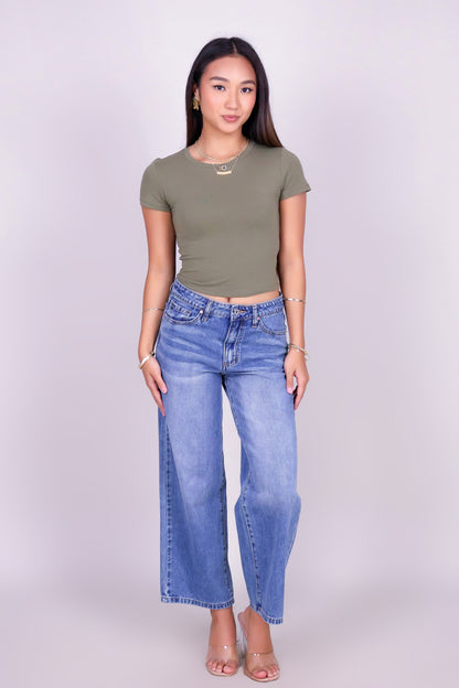 DAILY FORM CROP BASIC TEE