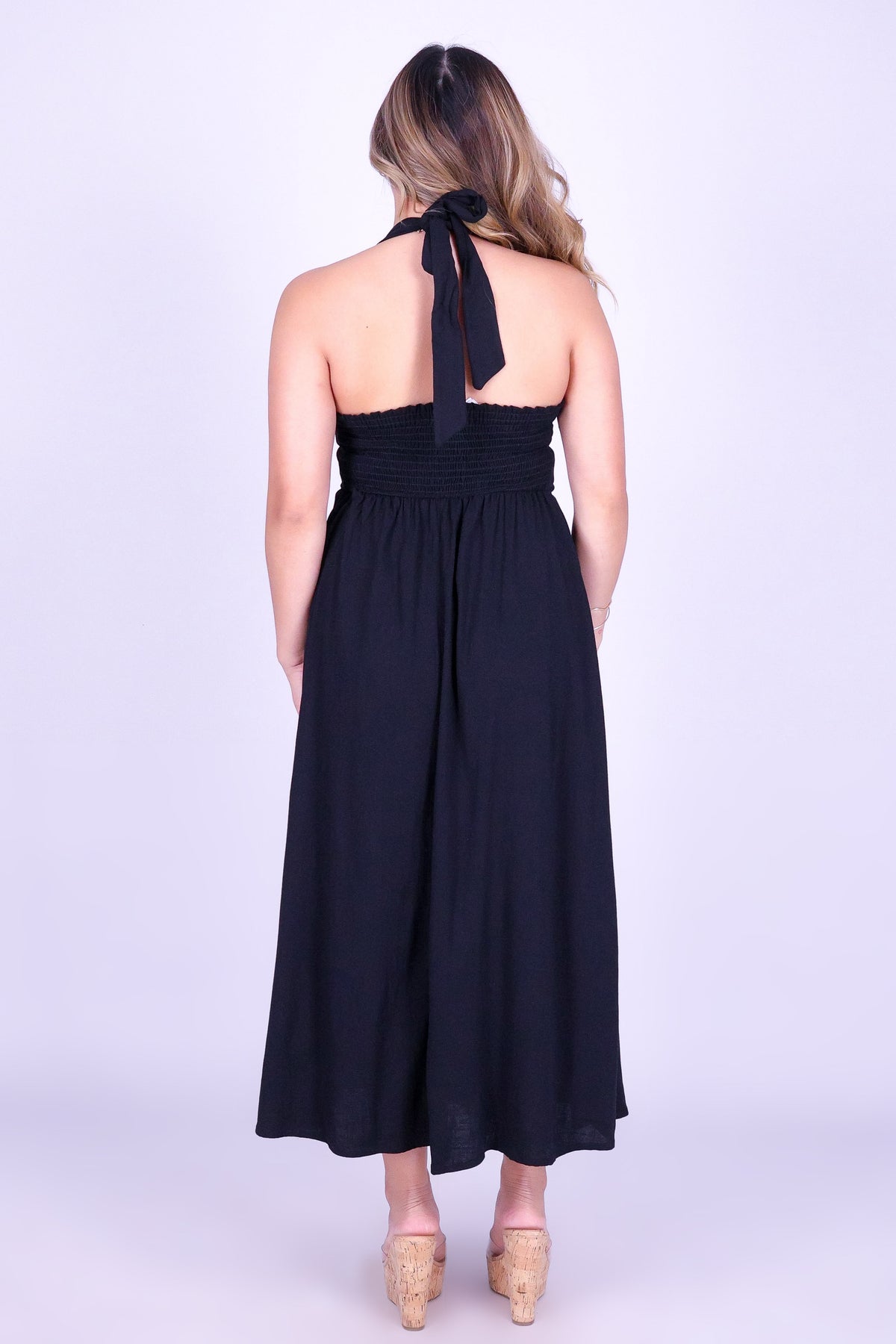 STOLEN GLANCES MIDI DRESS