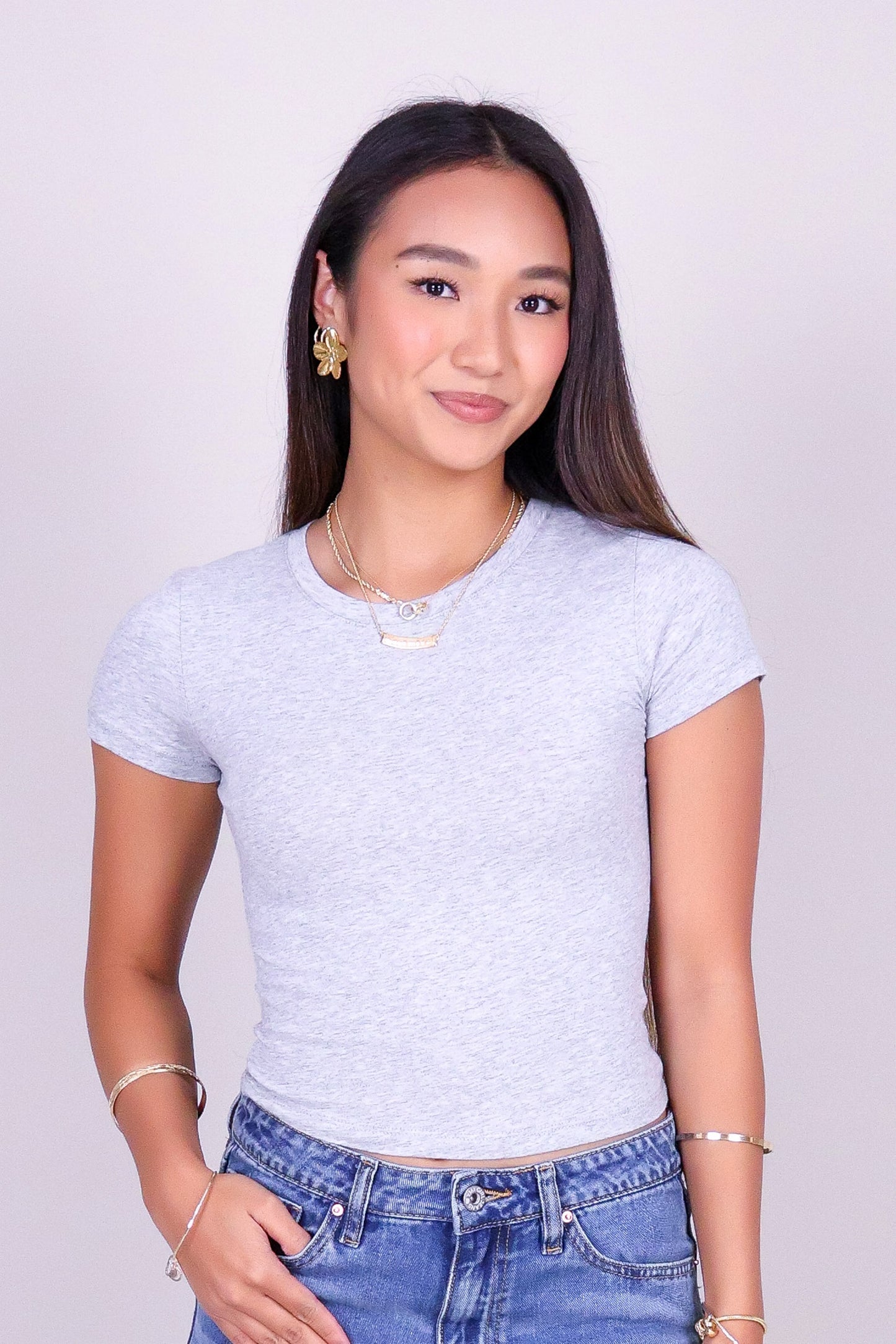 DAILY FORM CROP BASIC TEE