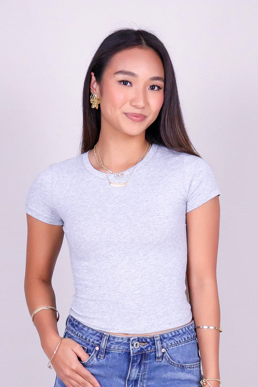 DAILY FORM CROP BASIC TEE