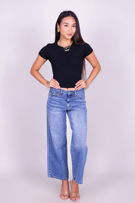 DAILY FORM CROP BASIC TEE