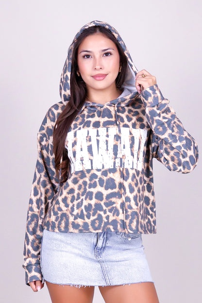 HAWAII LEOPARD HOODIE