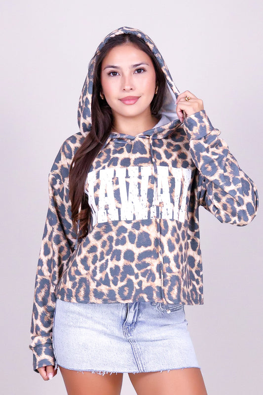 HAWAII LEOPARD HOODIE