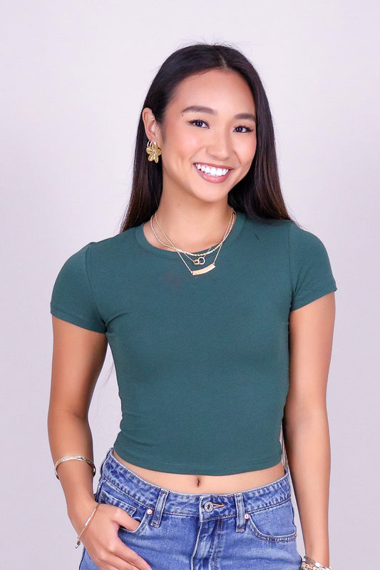 DAILY FORM CROP BASIC TEE