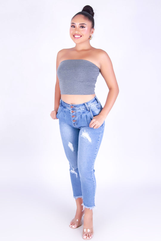 UNTIL FOREVER CROP TUBE TOP