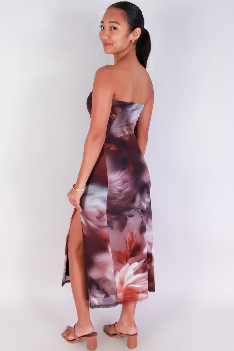 Jeans Warehouse Hawaii - TUBE LONG PRINT DRESSES - SHEER DESIRE TUBE DRESS | By MEEK DBA LAC BLEU