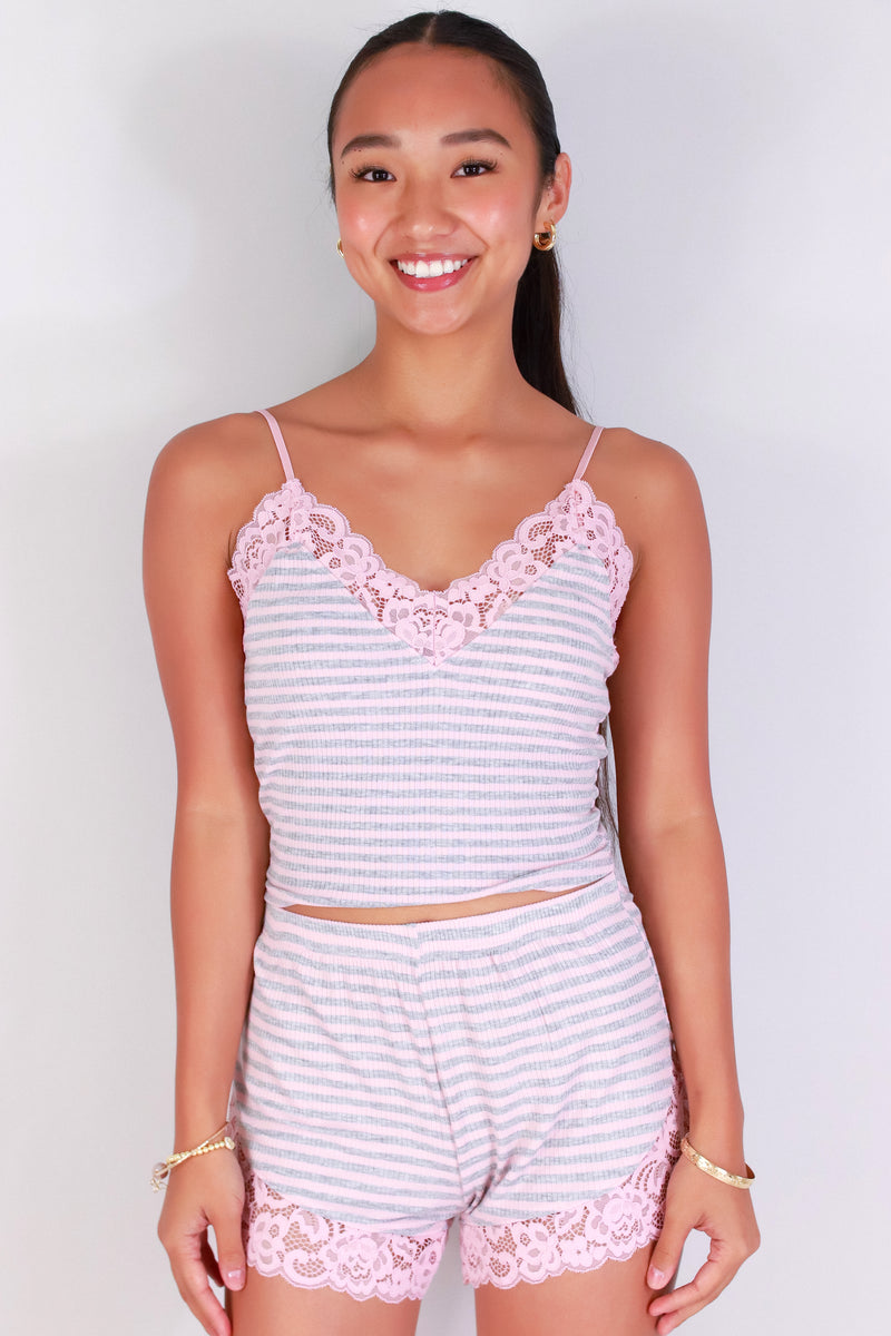 Jeans Warehouse Hawaii - MATCHING SEPARATES - CHIC LINES TOP | By CRESCITA APPAREL/SHINE I