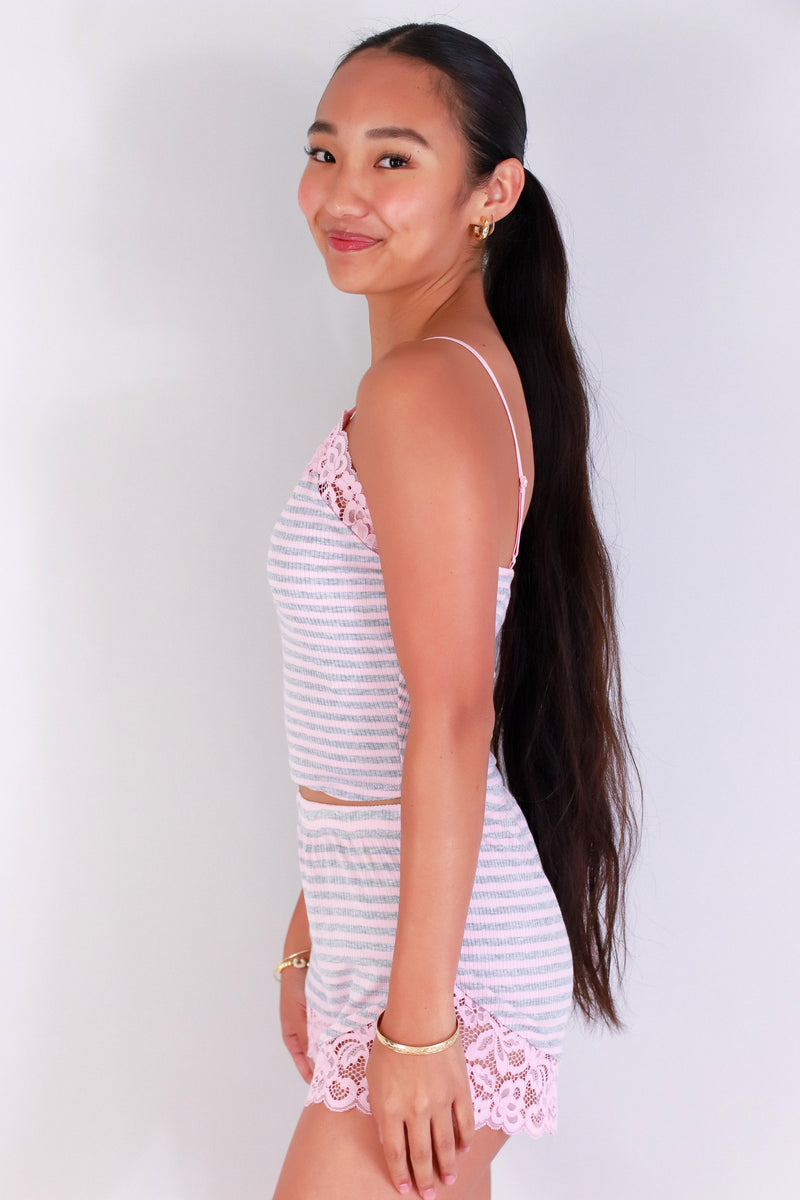Jeans Warehouse Hawaii - MATCHING SEPARATES - CHIC LINES TOP | By CRESCITA APPAREL/SHINE I