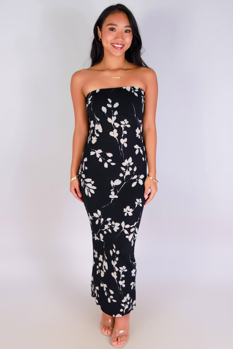 Jeans Warehouse Hawaii - TUBE LONG PRINT DRESSES - GIVE ME MORE TUBE DRESS | By PAPERMOON/ B_ENVIED