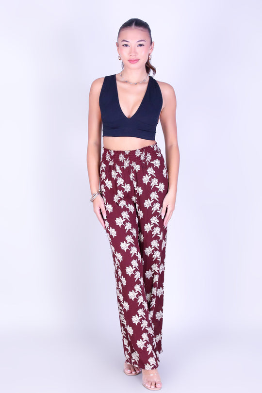 TUBEROSE SMOCKED WAIST PANTS