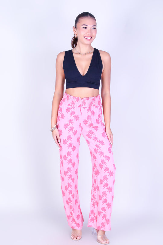 TUBEROSE SMOCKED WAIST PANTS