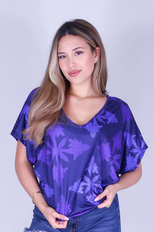 TORCH GINGER QUILT DOLMAN TOP