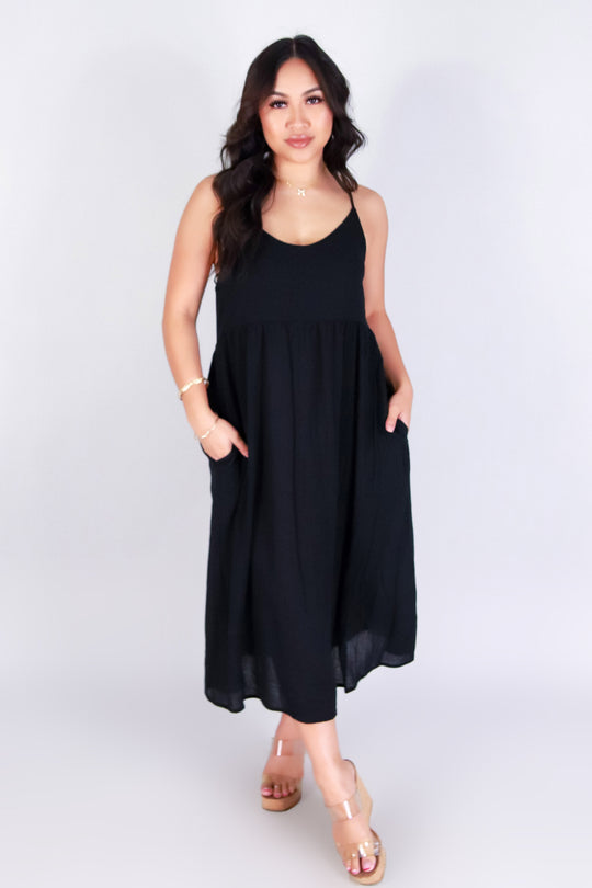 FLIRT AND FLOW MIDI DRESS
