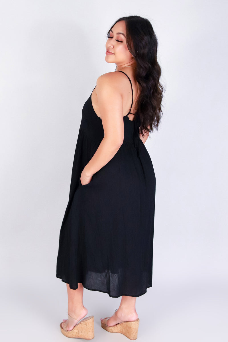 FLIRT AND FLOW MIDI DRESS