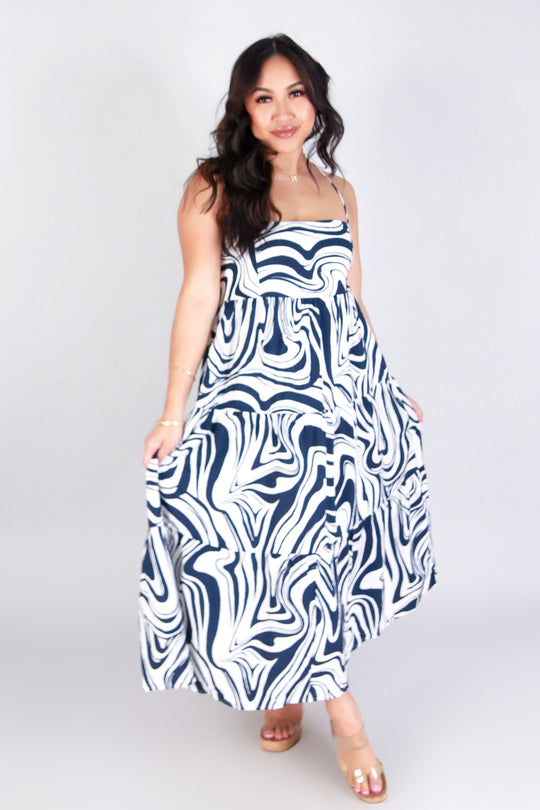 MEADOW TWIRL MIDI DRESS