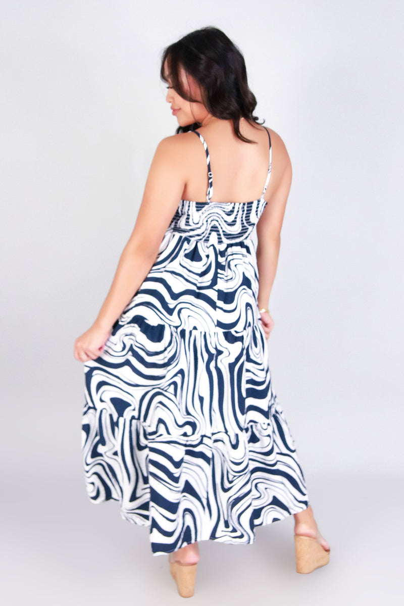 MEADOW TWIRL MIDI DRESS