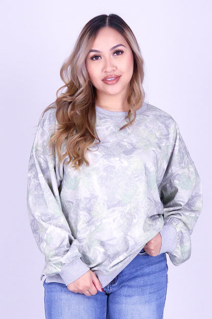 NO TRACE TREE CAMO SWEATER